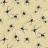 Mystery Manor Halloween fabric: Black Widows Cream (per 1/4 metre)