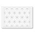 Sashiko Sampler Placemat Hanaguruma White