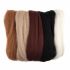 Natural Wool Roving 50g Assorted Browns