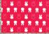 Miffy Bedtime Fabric: Miffy Silhouette Bright Pink (per 1/4 metre)