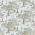 High Tide Fabric: Harbour View, Light Blue