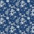 Classic Blue Fabric: Small Floral Navy (per 1/4 metre)