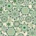 Enchanted Christmas fabric: Snow Crystal Green