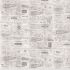 Eclectic Elements Monochrome fabric: Model Airplanes Parchment (per 1/4 metre)