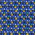 Gustav Klimt fabric: Metallic Triangles Sapphire