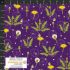 Spread the Seeds fabrics: Dandelion Plants Purple