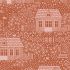 Tilda My Neighbourhood Rust Fabric (per 1/4 metre)