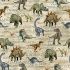 Prehistoric World: Dinosaur Text Natural (per 1/4 metre)