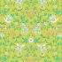 Blossom Days Fabric: Cranes on Lime (per 1/4 metre)