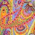 Kaffe Fassett Fabric Paisley Jungle Tangerine (per 1/4 metre)