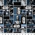 Star Wars Fabric: Classic Blocks Black (per 1/4 metre)