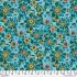 L'Heure Bleue fabric: Fleur, Turquoise