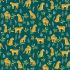 Jewel Tones fabric: Cheeky Leopard Teal (per 1/4 metre)