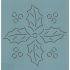 Quilt Stencil  5 Inch Holly Berry Block