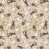 Little Ones fabric: Doe and Bunny Toss Beige (per 1/4 metre)