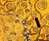 Gustav Klimt fabric: Tree of Life, Gold 58 x 107cm Panel