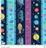 Lost In Space fabric: Space Monster, Stripe