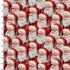 Christmas Eve Journey Fabric Smiling Santas (per 1/4 metre)