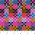 Piecework fabric: Nine Patch, Lush