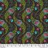 Tropicalism Fabric: Small Orchidees Dark (per 1/4 metre)