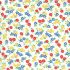 30's Playtime fabric: Posie Party Eggshell (per 1/4 metre)