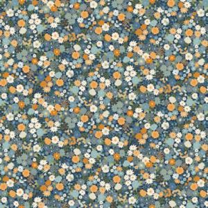 Luxe fabric: Mini Floral Navy (per 1/4 metre) | 