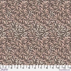 William Morris Thameside Fabric: Willow Boughs Chocolate (per 1/4 metre) | 