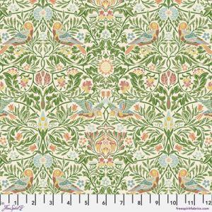 William Morris Emery Walker Fabric: Bird Boughsgreen | 