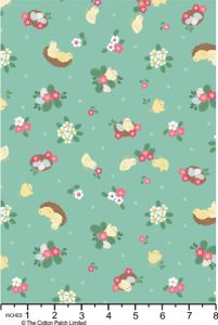 Spring Treats Fabric: Bunny Hop Green (per 1/4 metre) | 