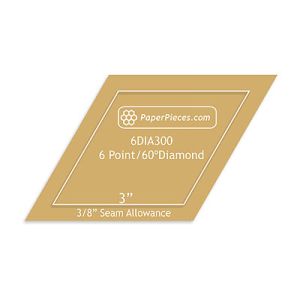 Paper Pieces 3' 6 Point Diamond Acrylic Template | 