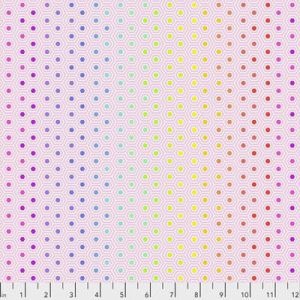 Tula Pink True Colours Fabric: Hexy Rainbow Shell | 