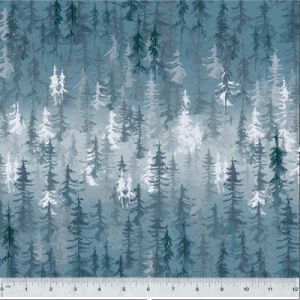 Majestic Fabric: Pine Forest Blue (per 1/4 metre) | 