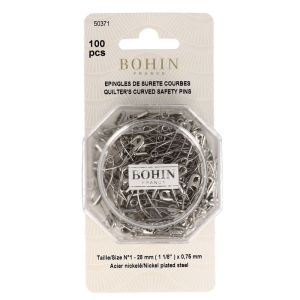 Bohin Curved Safety Pins Size 1 | 