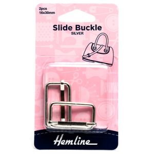 Hemline Slide Buckle Nickel 30mm | 