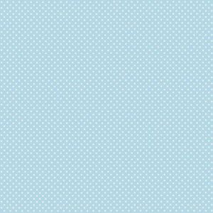 Makower Small Spots Fabric: White Spots Light Blue (per 1/4 metre) | 