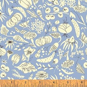 Gardening Fabric: Veggies Sky (per 1/4 metre) | 