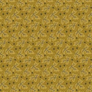 Memories fabric: Tonal leaves Yellow (per 1/4 metre) | 