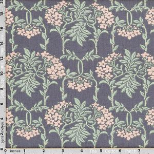 Liberty fabric: Nouveau Mayflower Grey (per 1/4 metre) | 