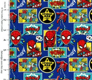 Superheroes Fabric: Spiderman Outside the Box | 