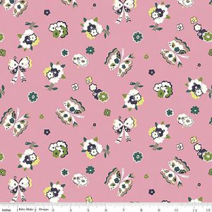 Liberty Carnaby Collection Fabric: Fluttering Floral Pink (per 1/4 metre) | 