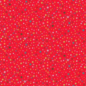 Christmas Brights fabric: Starlight Red | 