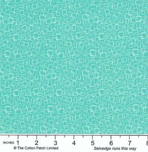 Whimsy Fabric: On the Quad, Light Turquoise | 