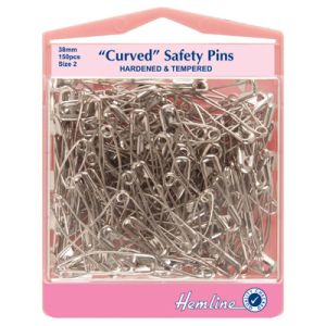 Hemline Basting Pins Curved Size 2 | 