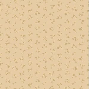 Apple Cider Fabric: Triangles Natural (per 1/4 metre) | 