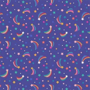 Over The Rainbow fabric: Shooting Stars Blue | 