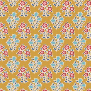 Tilda Jubilee fabric: Farm Flowers Mustard | 