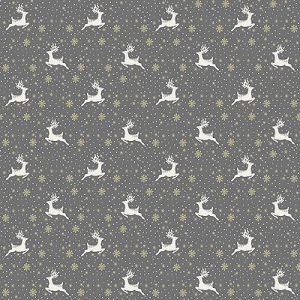 Scandi fabric: Reindeer Grey (per 1/4 metre) | 