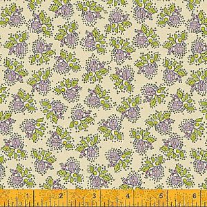 Buttons and Blooms fabric: Petit Bouquet Oyster Stew (per 1/4 metre) | 