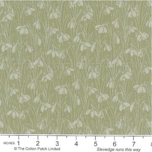 Liberty Snowdrop Spot Fabric: Lichen (per 1/4 metre) | 