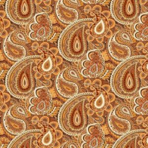 Luxe fabric: Paisley Rust (per 1/4 metre) | 